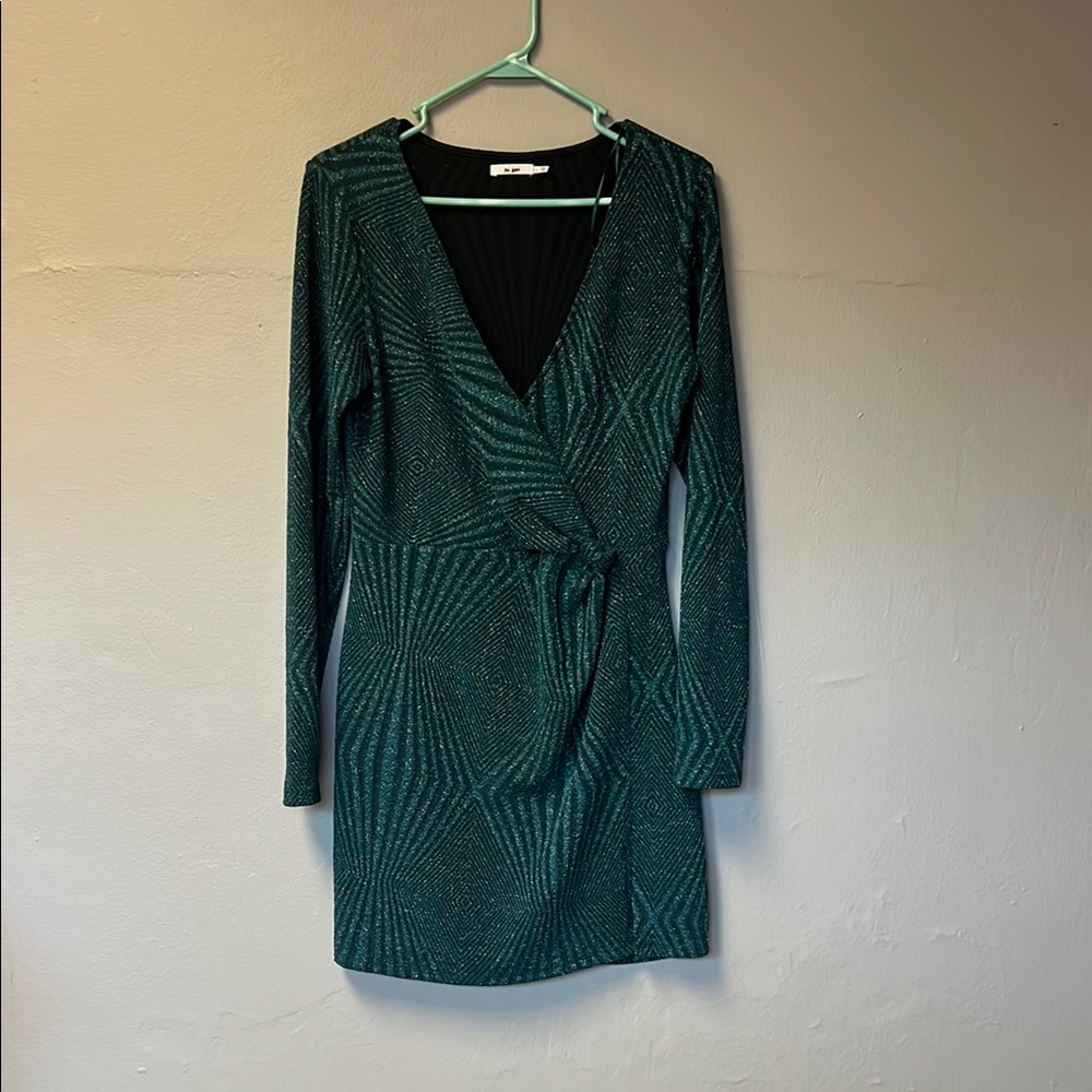 Elegant Green Fitted Dress